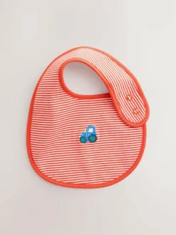 Online Next Multi Farm 5 Pack Baby Bibs