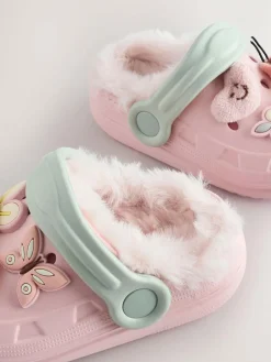 Next Faux Fur Lined Clog Slippers^ Boots
