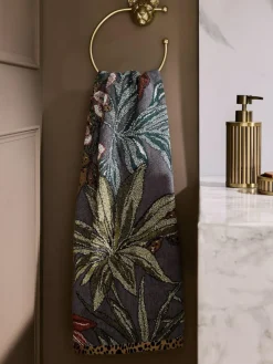 Next Multi Floral Chic Leaf Towel^ Towels & Bathmats