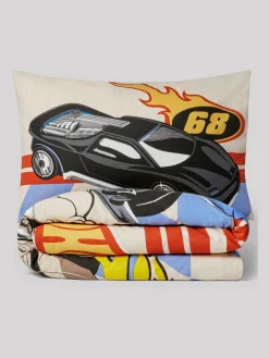 Next Multi Hot Wheels Reversible Polycotton Single Duvet Cover and Pillowcase Set