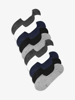 New Next Invisible Trainers Socks 10 Pack Multi