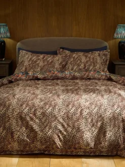 Sale Next Multi Leopard Floral 100% Cotton Reversible Duvet Cover and Pillowcase Set