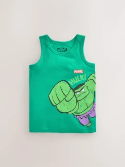 Next Multi Marvel 100% Cotton Vests 3 Pack (1.5-12yrs)^BOY Tops|Multipacks