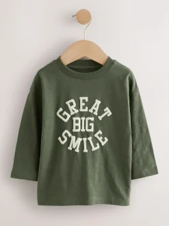 Online Next Multi Minerals Long Sleeve T-Shirts 5 Pack (3mths-7yrs)