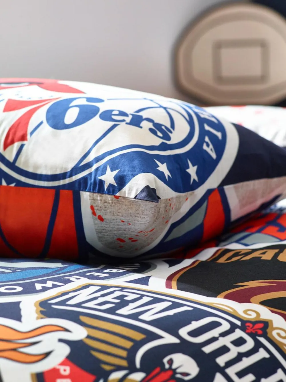 New Next Multi NBA 100% Cotton Single Duvet Cover and Pillowcase Set