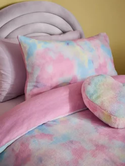 Next Multi Ombre Cosy Fleece Duvet Cover and Pillowcase Set^ Childrens Bedding