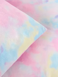 Next Multi Ombre Cosy Fleece Duvet Cover and Pillowcase Set^ Childrens Bedding