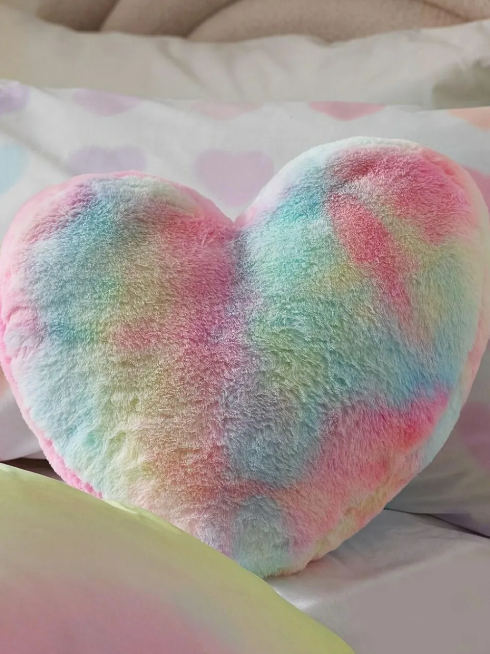 Next Multi Ombre Rainbow Heart Cushion^ Cushions & Throws