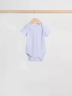 Next Multi Pastel 5 Pack Short Sleeve Baby Bodysuits^ Bodysuits & Vests|Vests