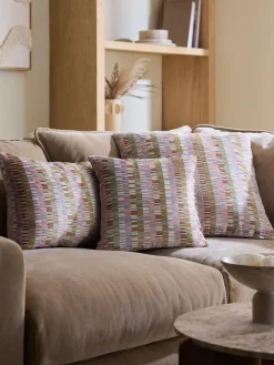 Next 40 x 59cm Cut Velvet Rio Blocks Cushion^ Cushions & Throws