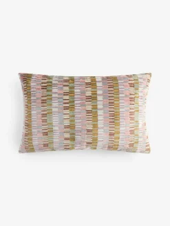 Next 40 x 59cm Cut Velvet Rio Blocks Cushion^ Cushions & Throws