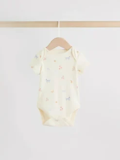 Next Multi Pastel Character 7 Pack Short Sleeve Baby Bodysuits^ Bodysuits & Vests|Vests