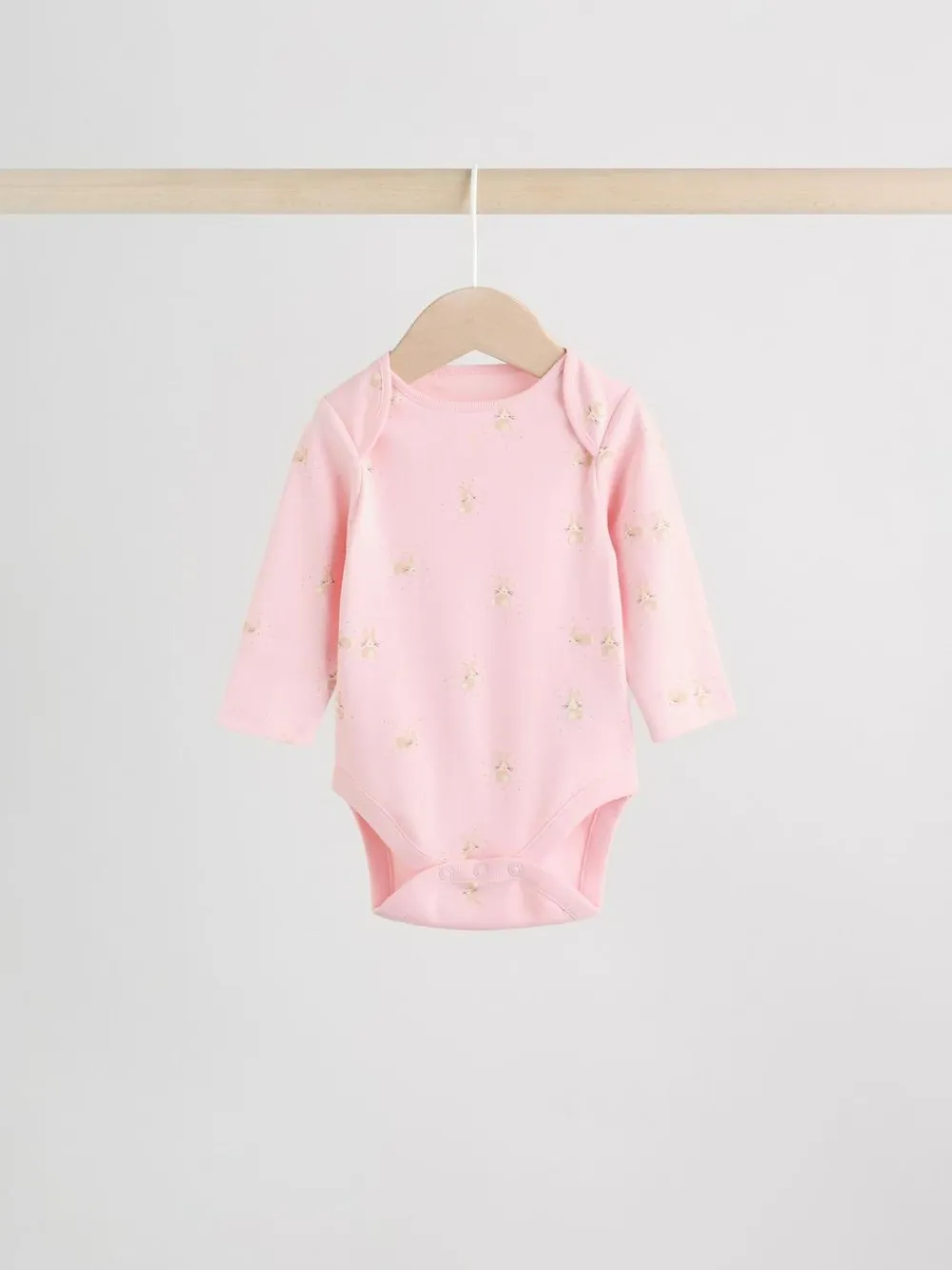 Next Multi Pastel Character 5 Pack Long Sleeve Baby Bodysuits