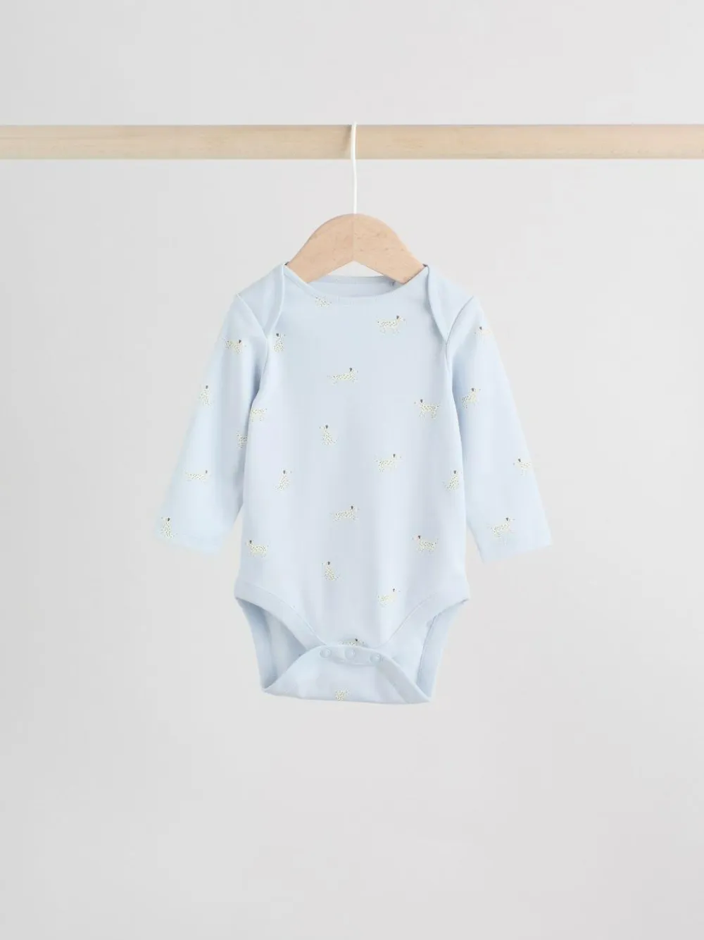 Next Multi Pastel Character 5 Pack Long Sleeve Baby Bodysuits
