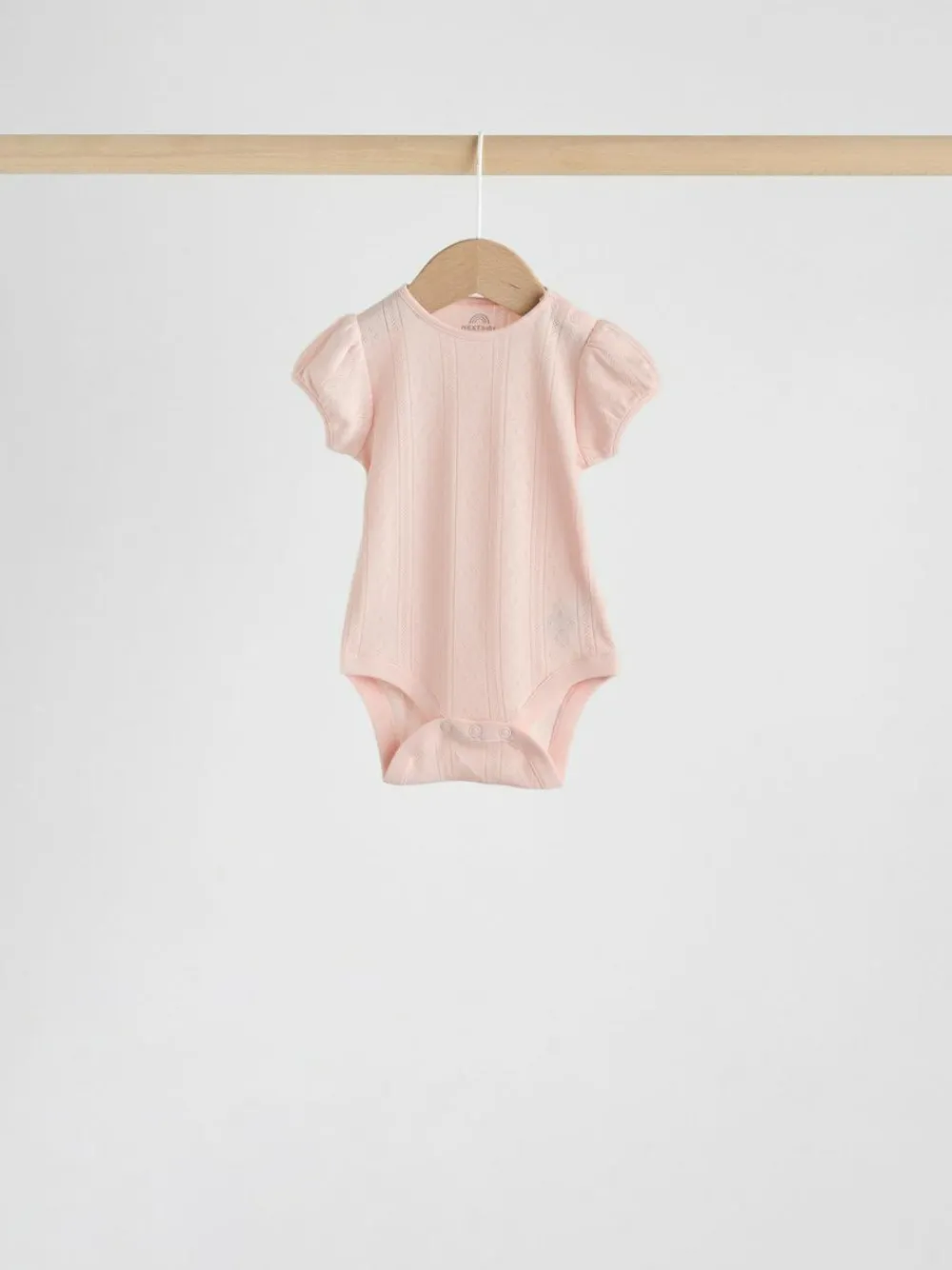 Next Multi Pastel Short Sleeve Pointelle Baby Bodysuits 5 Pack^ Bodysuits & Vests|Vests