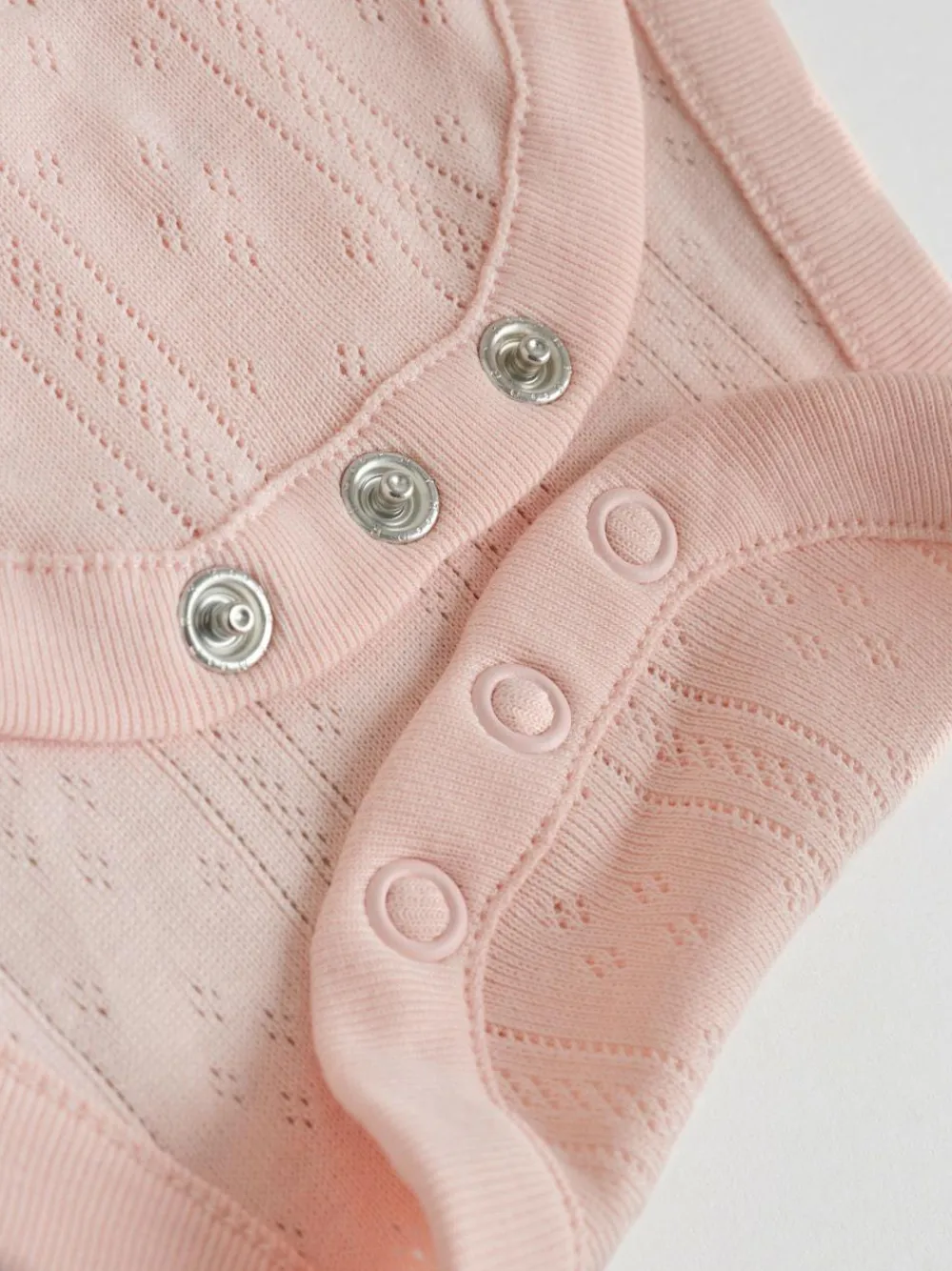 Next Multi Pastel Short Sleeve Pointelle Baby Bodysuits 5 Pack^ Bodysuits & Vests|Vests