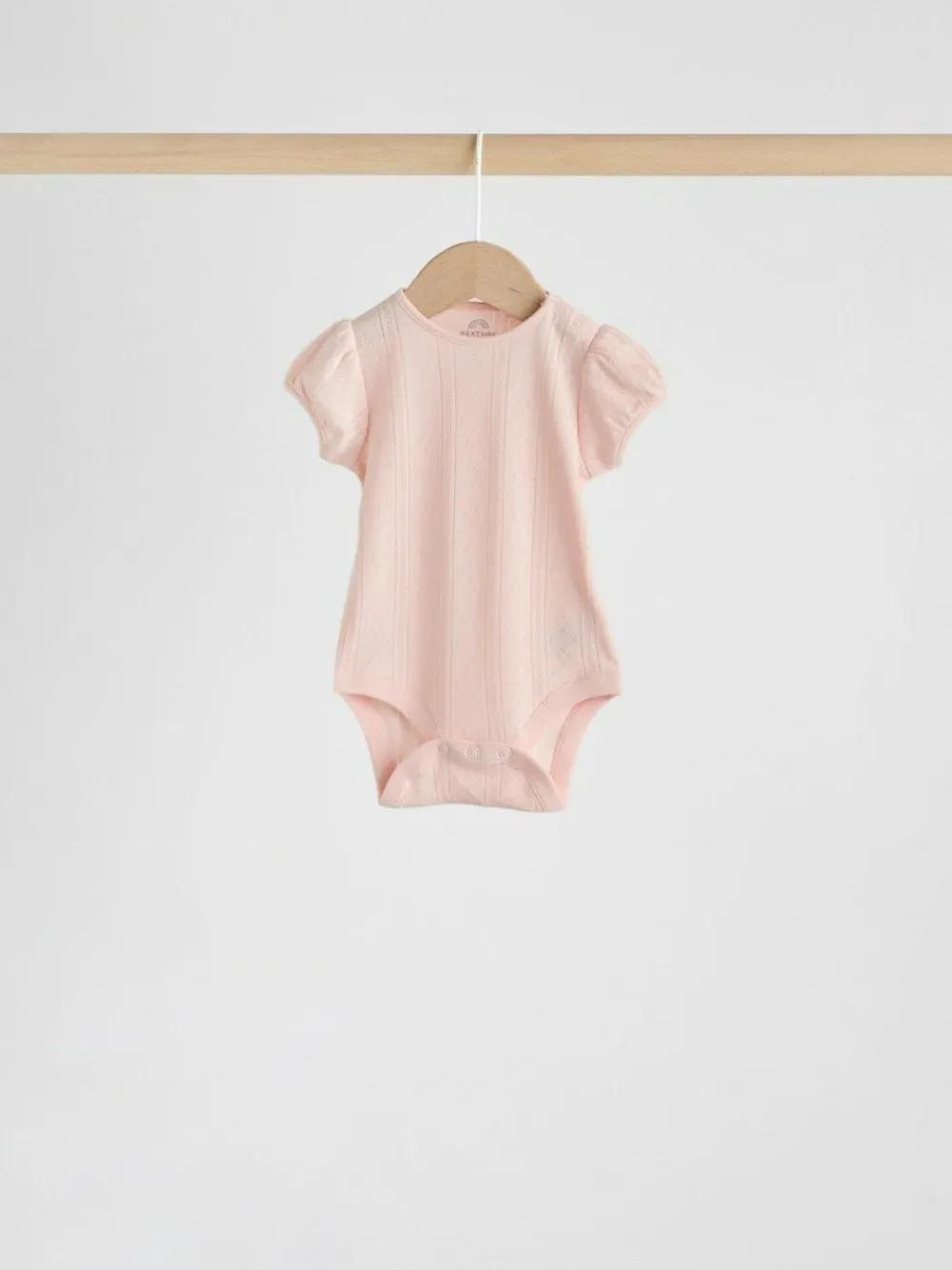 Next Multi Pastel Short Sleeve Pointelle Baby Bodysuits 5 Pack^ Bodysuits & Vests|Vests