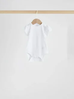 Next Multi Pastel Short Sleeve Pointelle Baby Bodysuits 5 Pack^ Bodysuits & Vests|Vests
