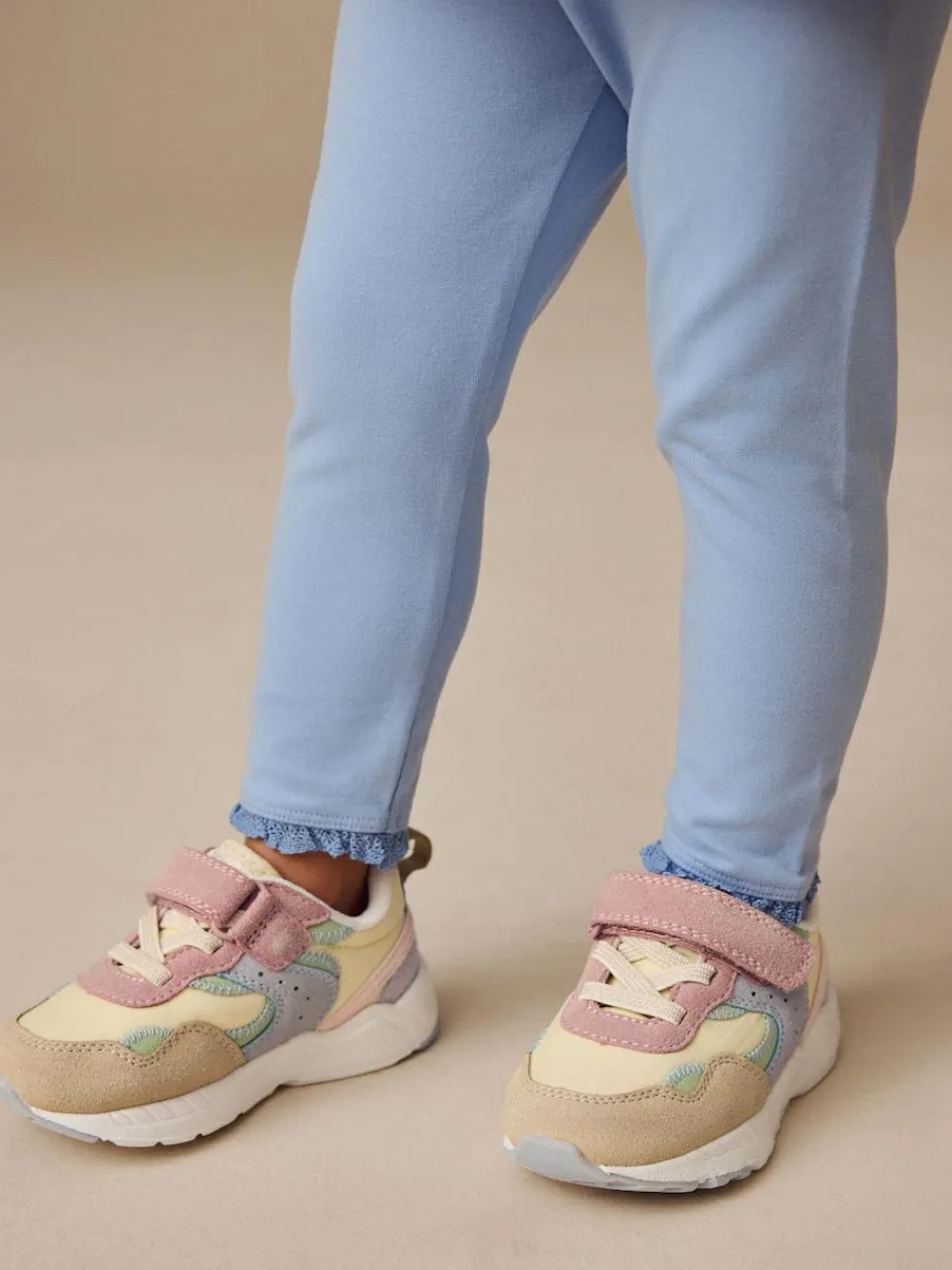 Next Standard Fit (F) Elastic Lace Touch Fasten Trainers^ Sneakers|Sneakers