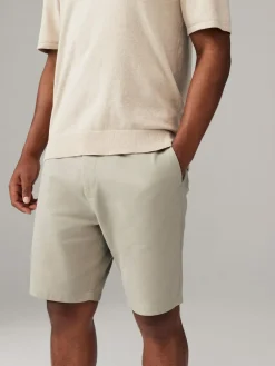 Next Straight Fit Stretch Chino Shorts 4 Pack^ Shorts