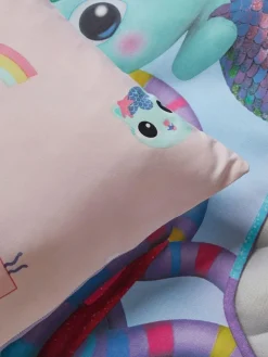 Next Multi Pink Gabby's Dollhouse Rainbow Duvet Cover and Pillowcase Set^ Childrens Bedding