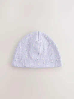 Next Multi Pointelle Baby Beanies 3 Pack (0-18mths)^ Hats & Scratch Mitts|Newborn Accessories