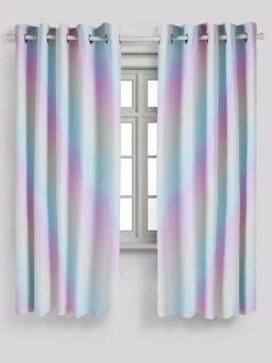 Next Multi Rainbow Ombre Eyelet Blackout Curtains^ Curtains & Blinds