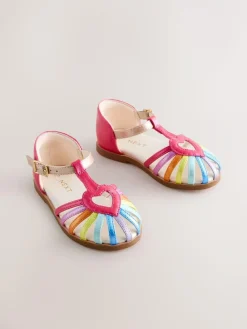 Online Next Standard Fit (F) Fisherman Heart Occasion Sandals Multi Rainbow