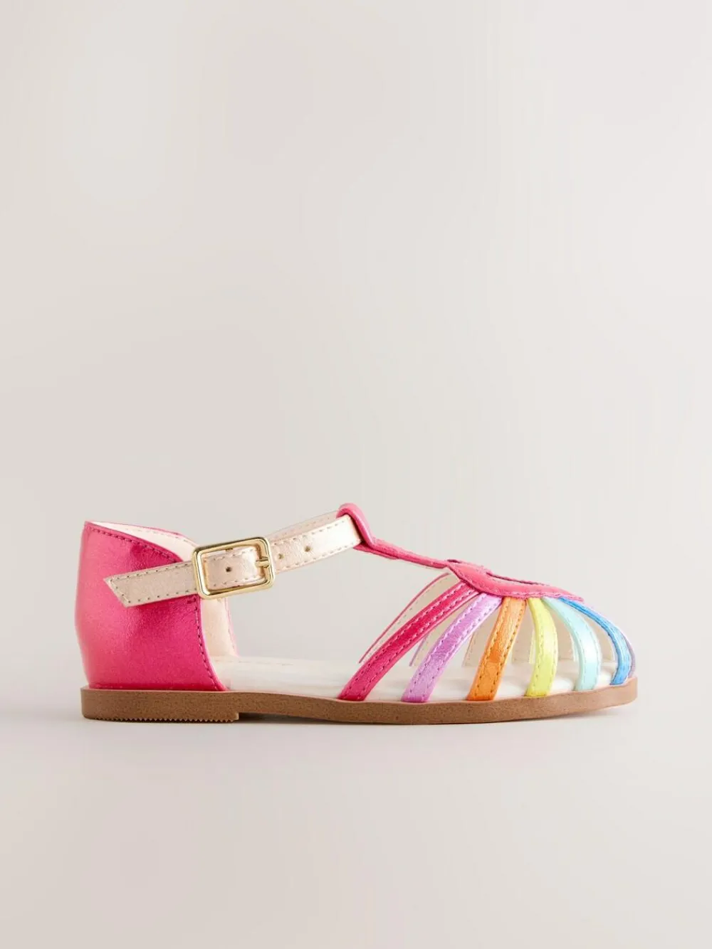 Online Next Standard Fit (F) Fisherman Heart Occasion Sandals Multi Rainbow