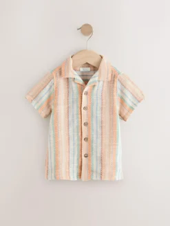 Next Short Sleeves Textured Shirt (3mths-7yrs)^BOY Suits & Vest
