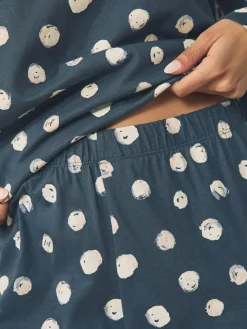 Online Next Multi Spot Long Sleeve Pyjamas 3 Pack