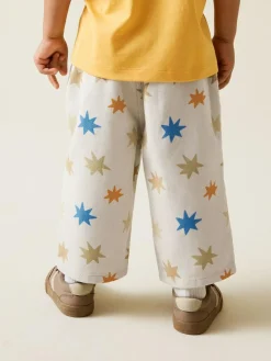 Discount Next Multi Star Print Printed Pull On Wide Trousers (3mths-7yrs)