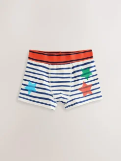 Online Next Multi Stars & Stripes Junior Pattern Trunks 5 Pack (1.5-16yrs)