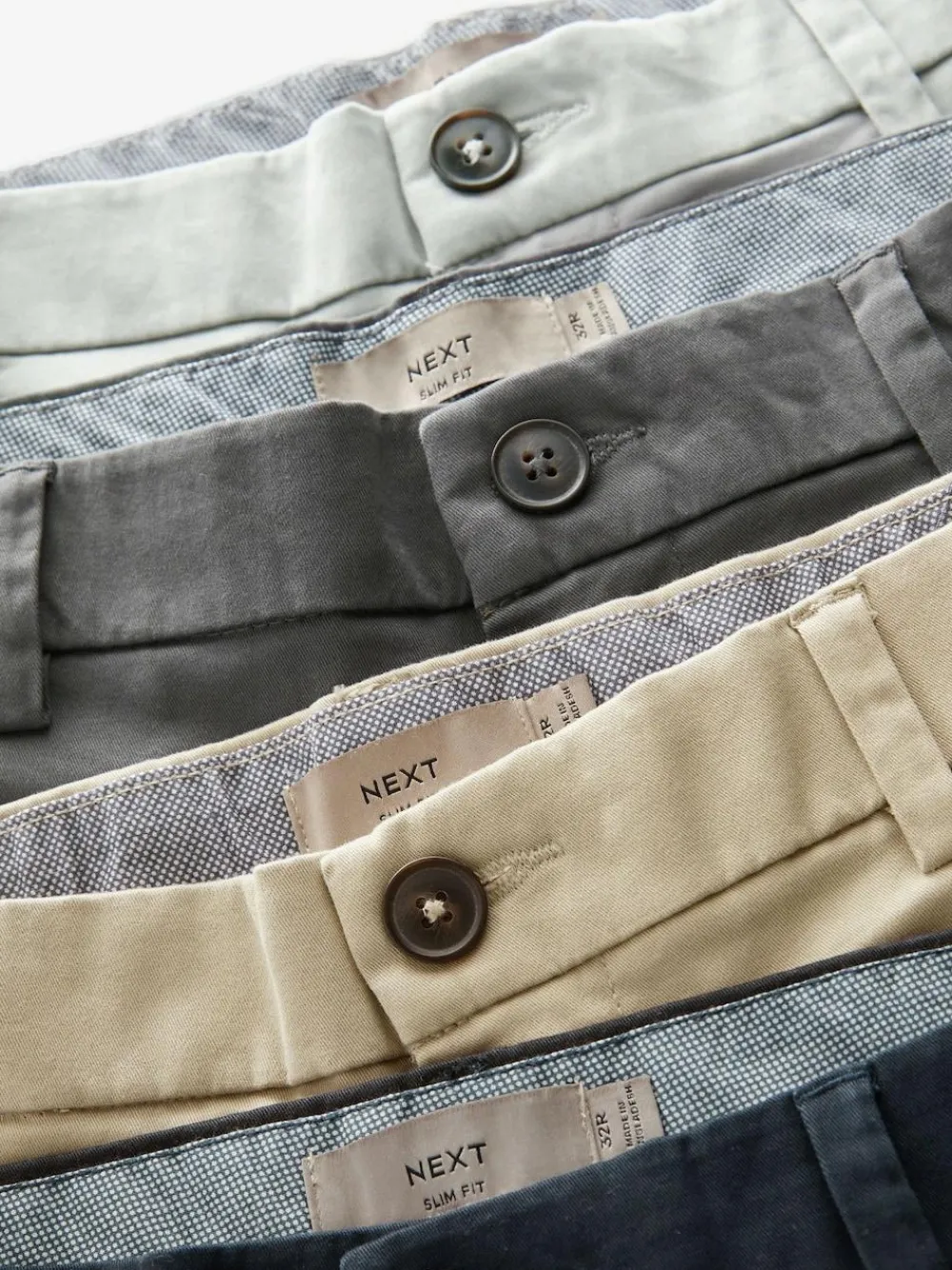 Online Next Straight Fit Stretch Chino Shorts 4 Pack Multi