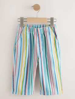New Next Multi Stripe Printed Pull On Wide Trousers (3mths-7yrs)