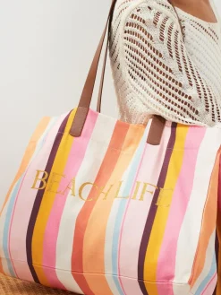 Next Multi Striped Beach Bag^Women Bags