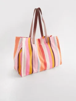 Next Multi Striped Beach Bag^Women Bags