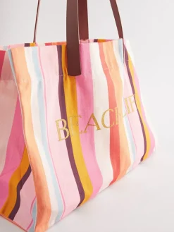 Next Multi Striped Beach Bag^Women Bags