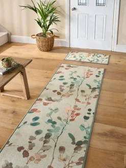 Next Multi Washable Autumnal Floral Print Runner^ Rugs & Runners
