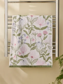 Next Multi Water Colour Floral 100% Cotton Towel^ Towels & Bathmats