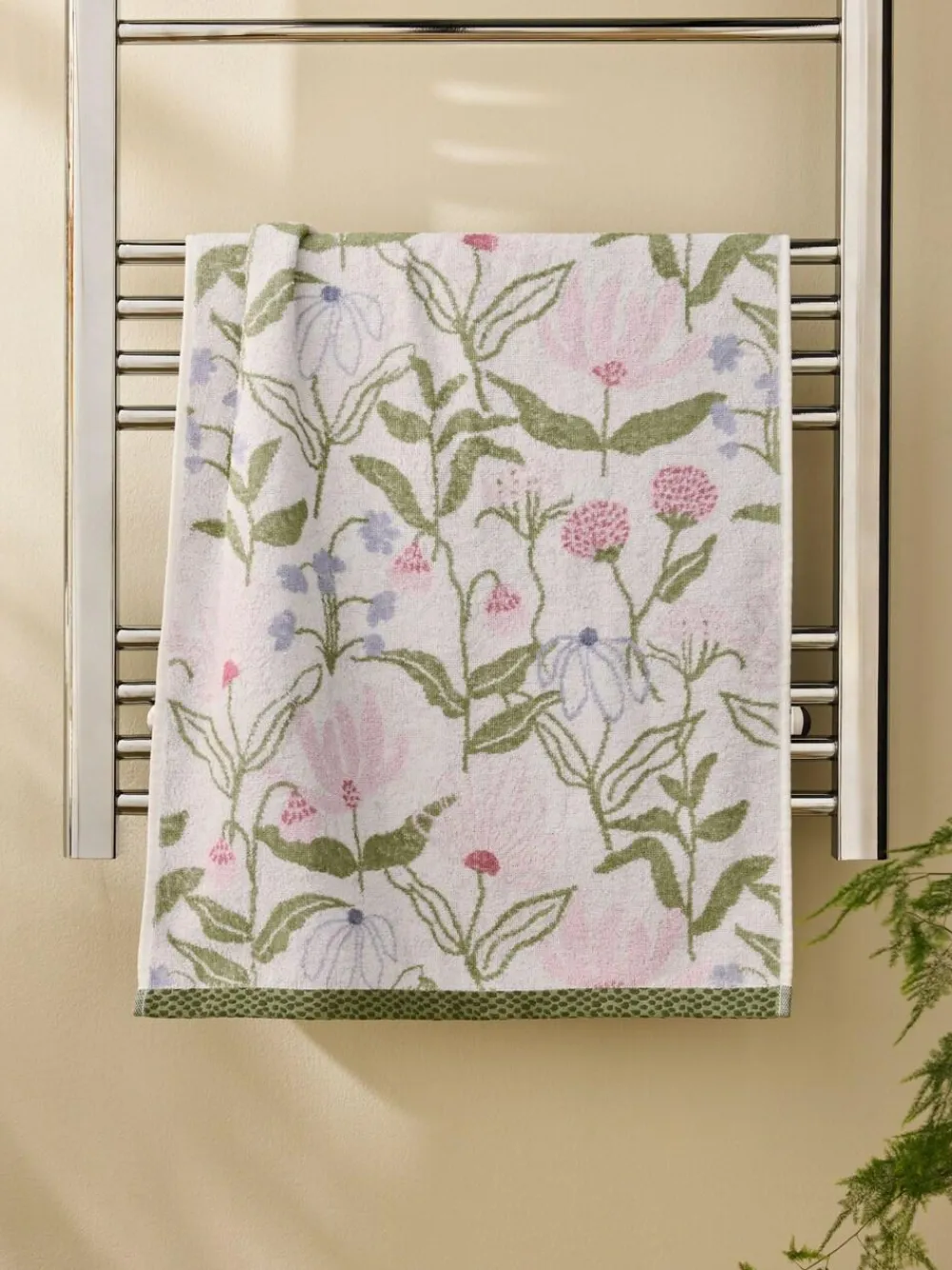 Next Multi Water Colour Floral 100% Cotton Towel^ Towels & Bathmats