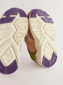 Next Wide Fit (G) Elastic Lace Touch Fasten Trainers^ Sneakers|Sneakers