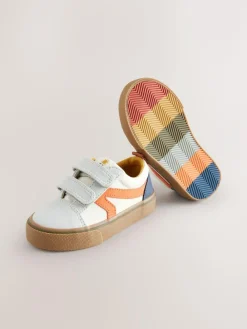 Best Next Wide Fit (G) Touch Fastening Skate Trainers Multi