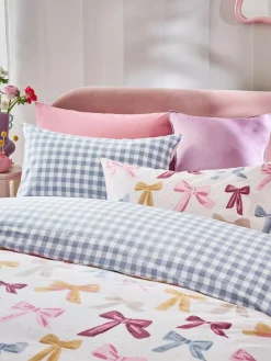 Outlet Next Reversible Duvet Cover and Pillowcase Set Multicolour Bows