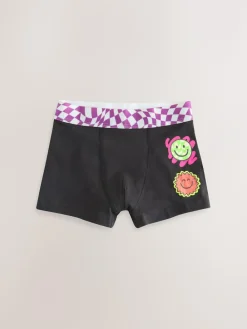 New Next Multicolour Checkerboard Junior Pattern Trunks 5 Pack (1.5-16yrs)