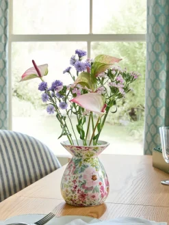 Hot Next Multicolour Floral Print Small Ceramic Vase
