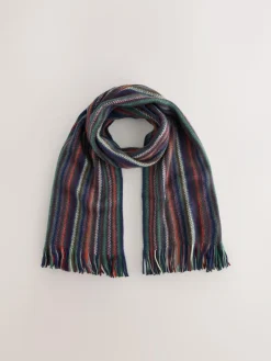 Online Next Stripe Knitted Scarf Multicolour
