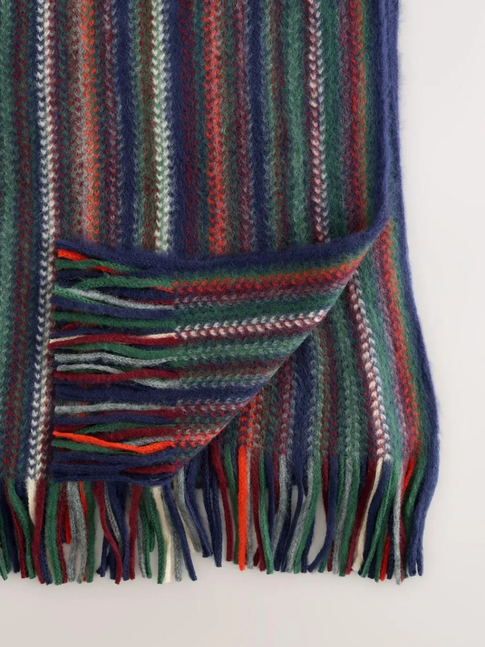 Online Next Stripe Knitted Scarf Multicolour