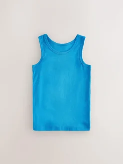 Next Multicolour Vests 5 Pack (1.5-16yrs)^BOY Tops|Underwear