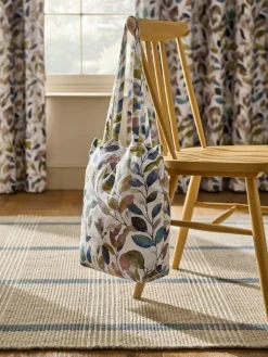 Clearance Next Multicoloured Leaves Print Blackout/Thermal Eyelet Curtains